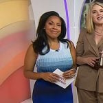 Sheinelle’s blue ombre ribbed dress on Today