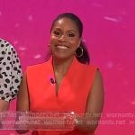 Sheinelle's red wrap vest on Today