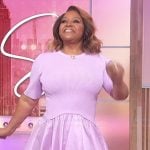 Sherri’s Pink mixed media mini dress on Sherri