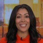 Shirleen's red cap sleeve dress on Good Morning America
