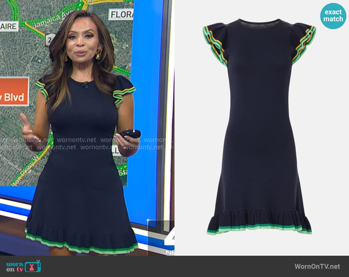 Shoshanna Jessie Dress worn by Adelle Caballero on Today