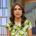 Sophie Flay's green floral keyhole dress on Good Morning America