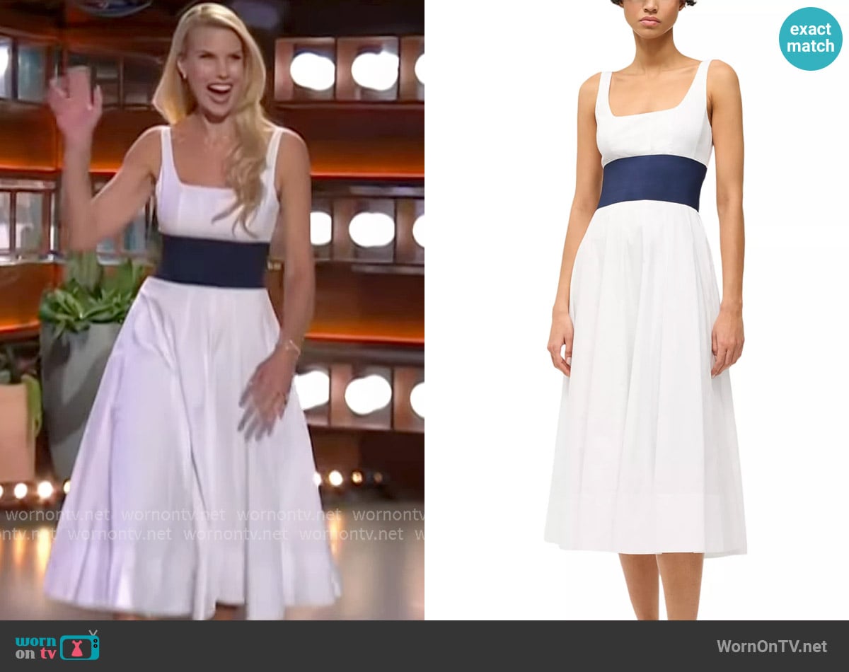 Staud Rig Dress worn by Beth Stern on The Kelly Clarkson Show