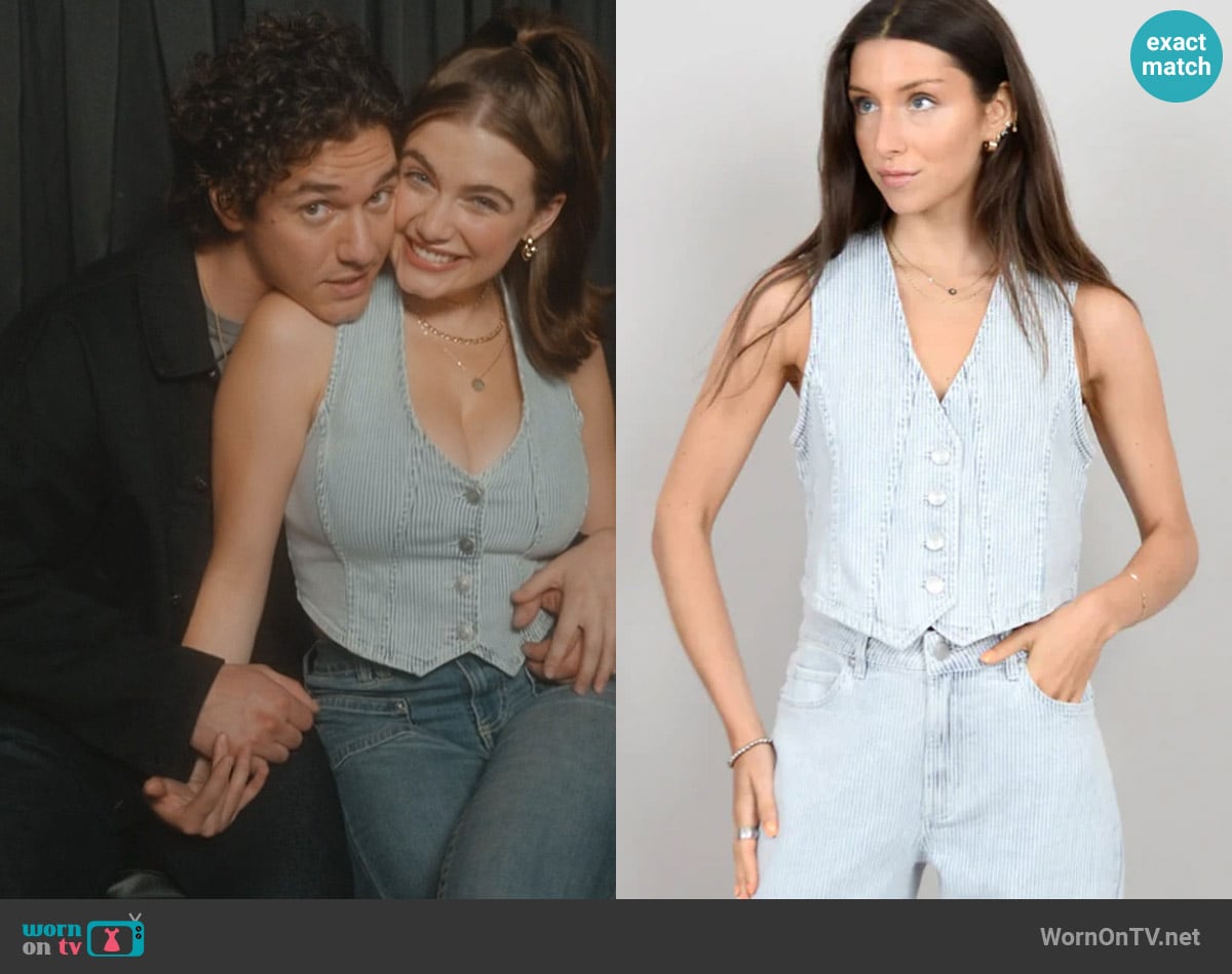 Studio on 1st RD Style Verana Vest worn by Hannah Wells (Ella Bright) on Off Campus