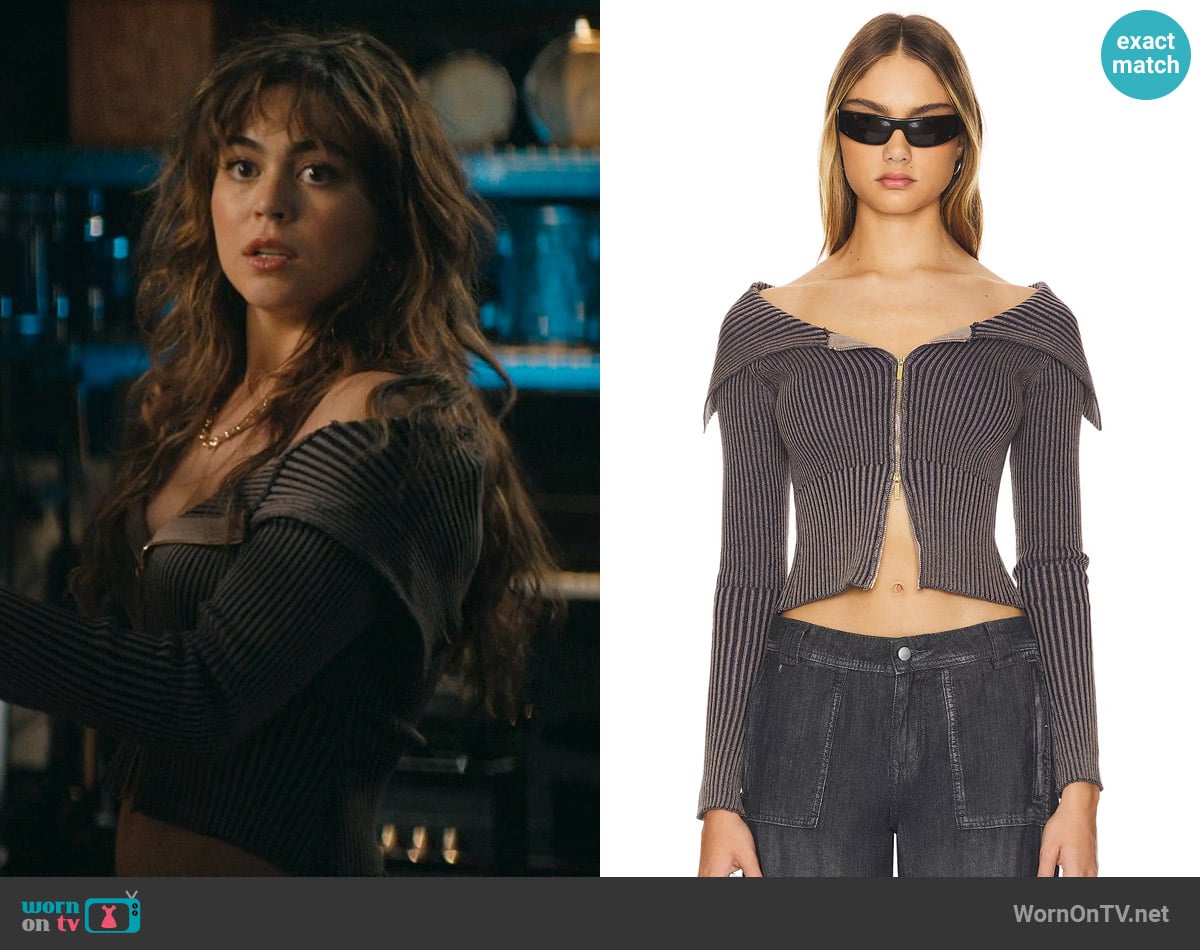 Superdown Noa Sweater worn by Allie Hayes (Mika Abdalla) on Off Campus