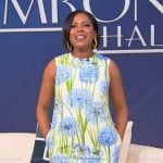 Tamron's floral print mini dress on Tamron Hall Show