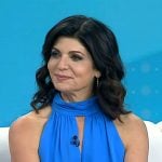 Tamsen Fadal’s blye keyhole top on Today