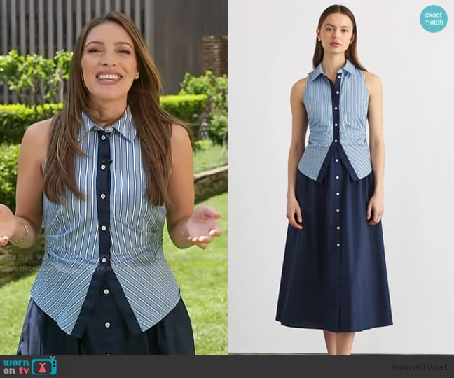Tanya Taylor Hannah Dress worn by Emily Orozco on Access Hollywood