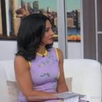 Dr. Tara Narula’s purple lemon print dress on Good Morning America
