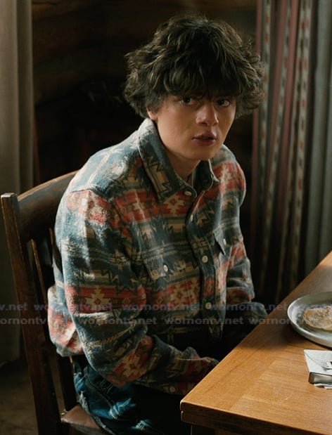 Tate Dutton’s fair isle overshirt on Marshals