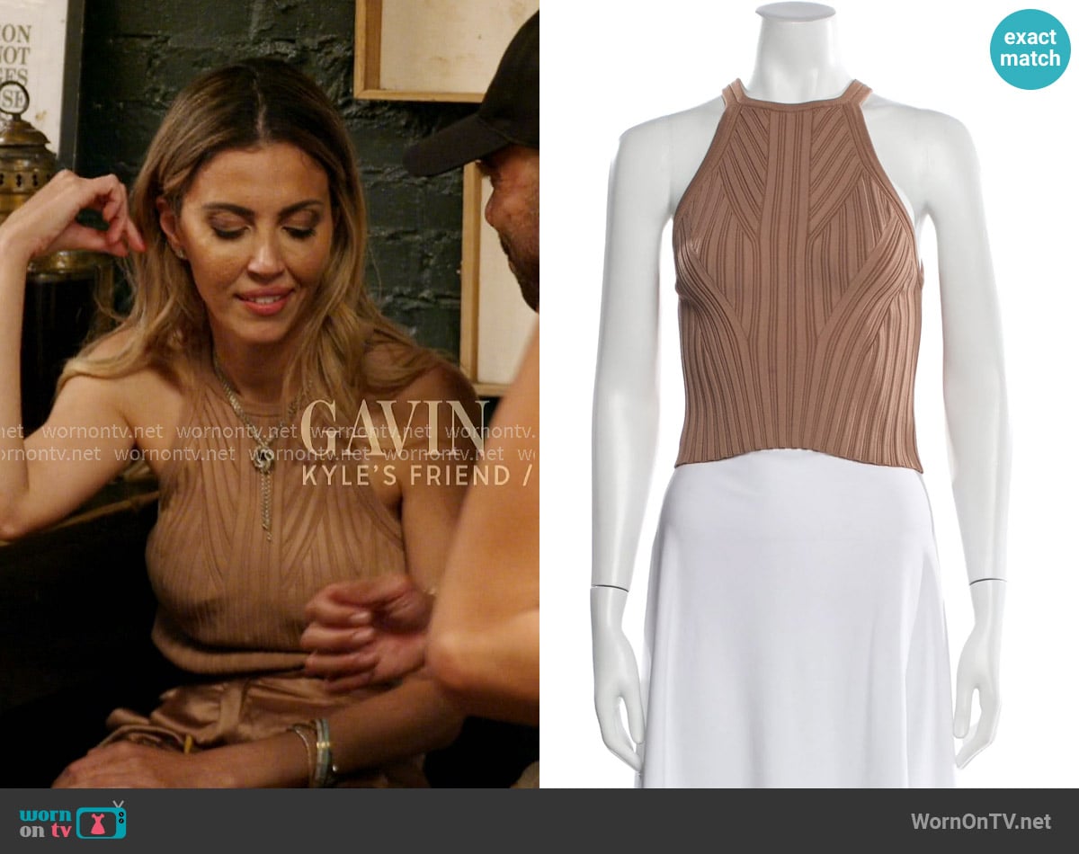 The Sei Ribbed Knit Top worn by Georgina Ferzli on In The City