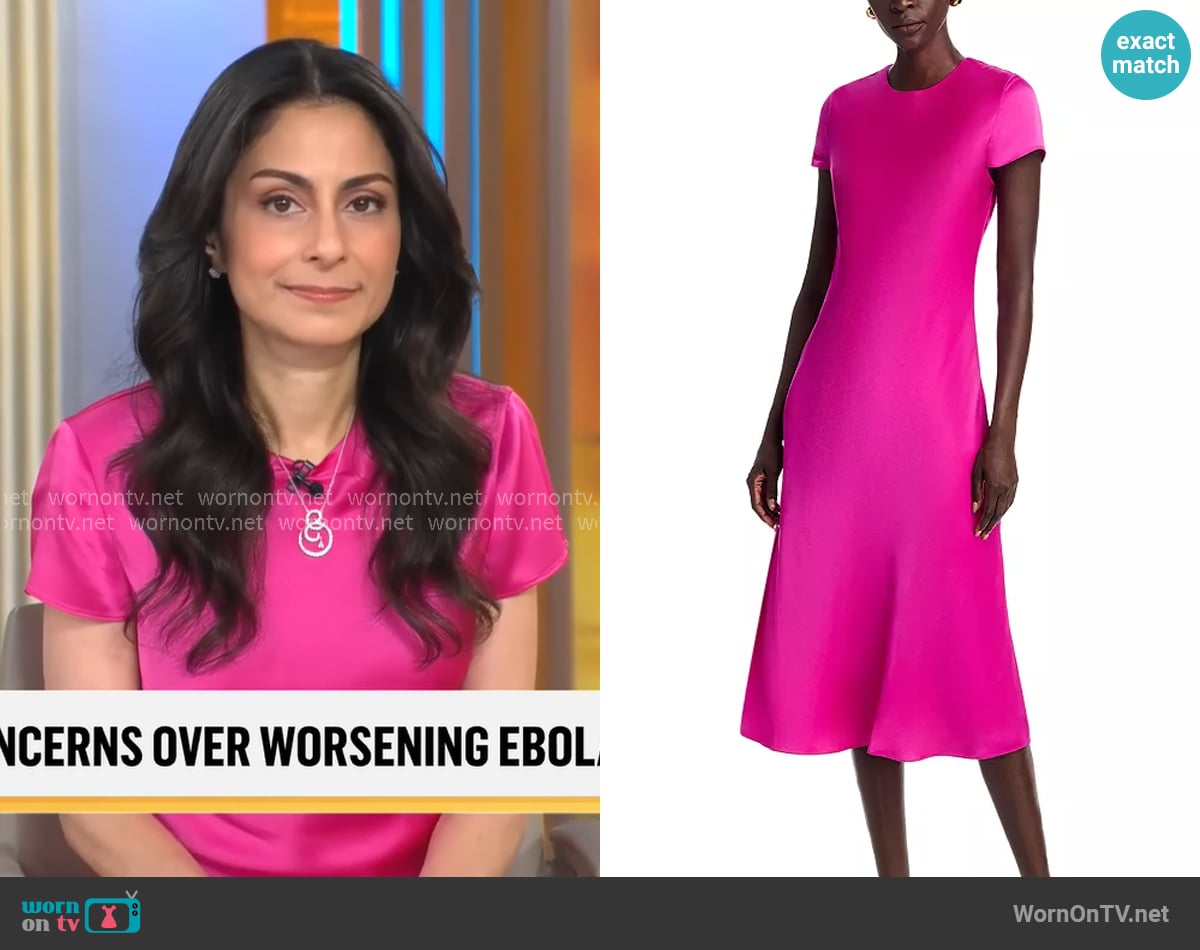 Toccin Luciana Dress worn by Dr. Celine Gounder on CBS Mornings
