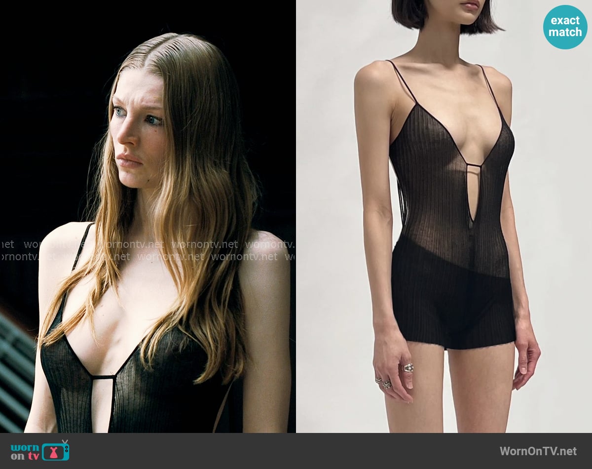 Unnamed Haven Romper worn by Jules Vaughn (Hunter Schafer) on Euphoria