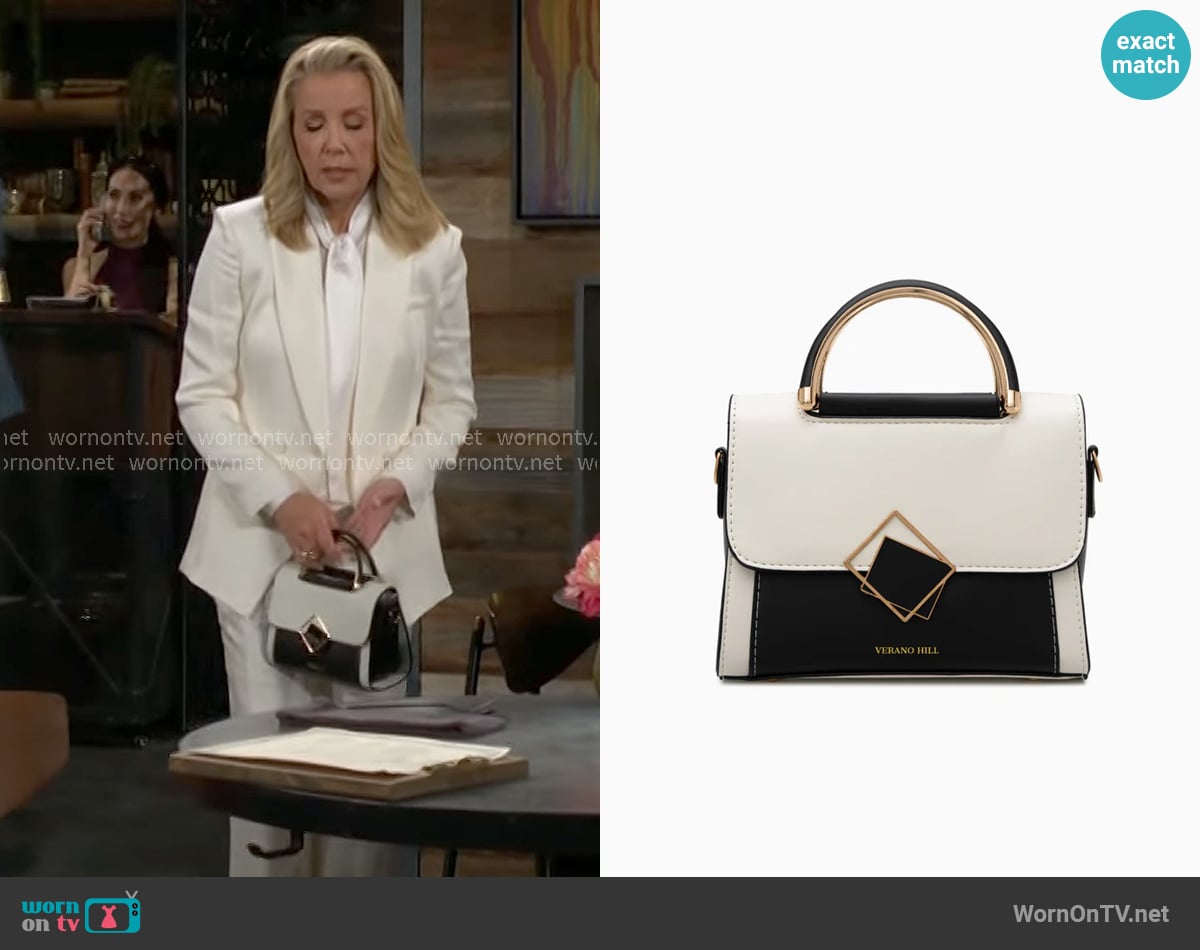 Verano Hill Rylee Flair Shoulder Bag worn by Nikki Reed Newman (Melody Thomas-Scott) on The Young and the Restless