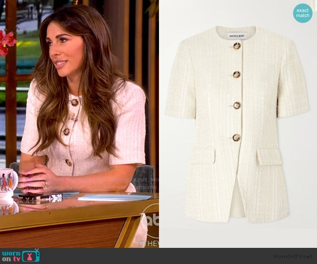 Veronica Beard Bodie Tweed Jacket worn by Alyssa Farah Griffin on The View
