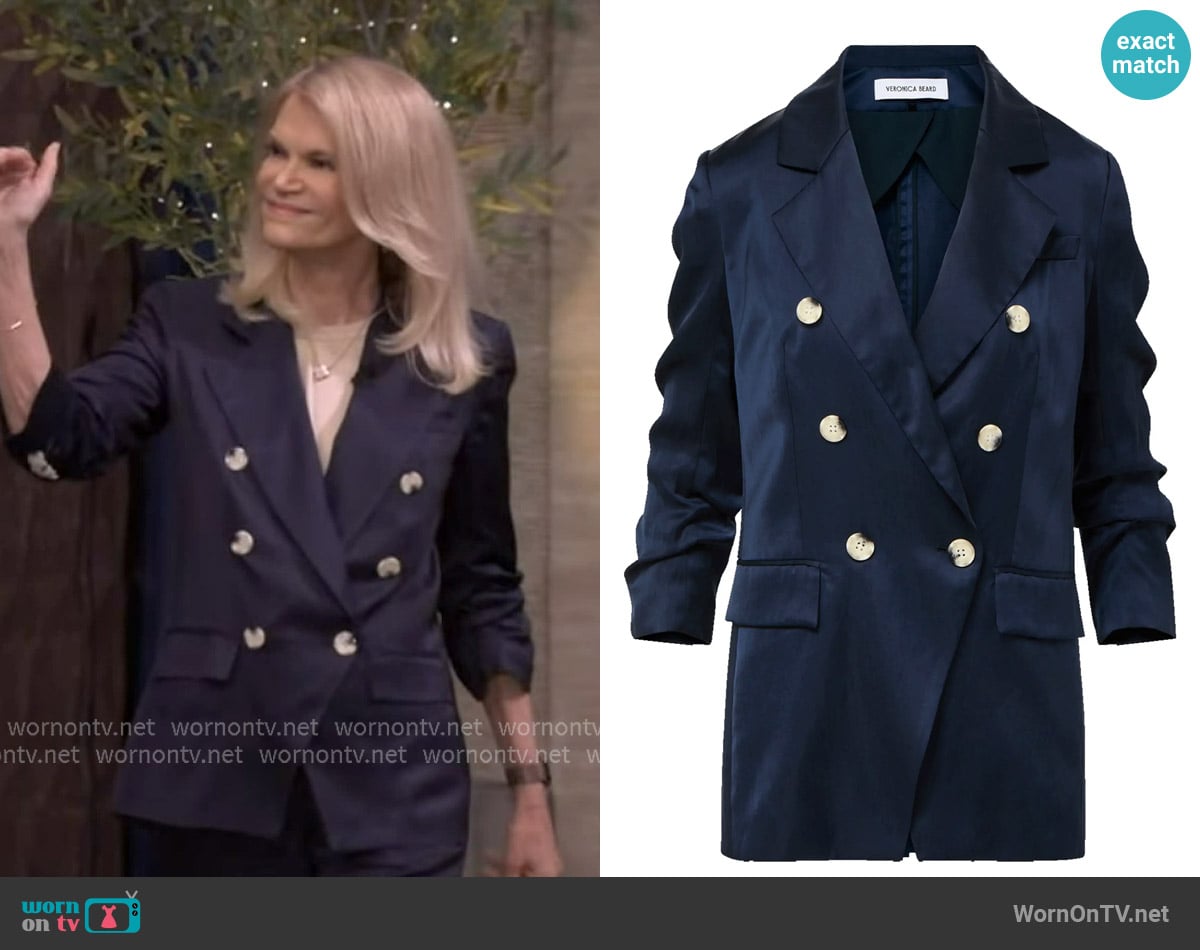 Veronica Beard Chesterfield Dickey Jacket worn by Martha Raddatz on Live with Kelly and Mark