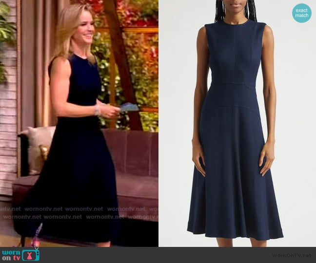 Veronica Beard Karrigan Midi Dress worn by Sara Haines on The View