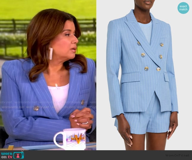 Veronica Beard Miller Dickey Jacket worn by Ana Navarro on The View