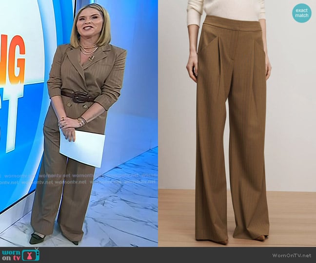 Jenna’s brown stripe pants on Today