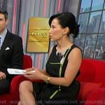 Vicky's black cutout heel pumps on NBC News Daily
