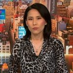 Vicky's grey leopard maxi dress on NBC News Daily