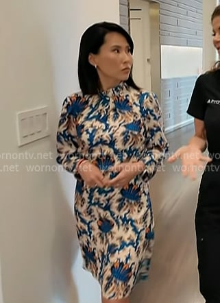 Vicky’s print mock neck mini dress on Today