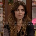 Victoria's colorblock v-neck sweater on The Young and the Restless