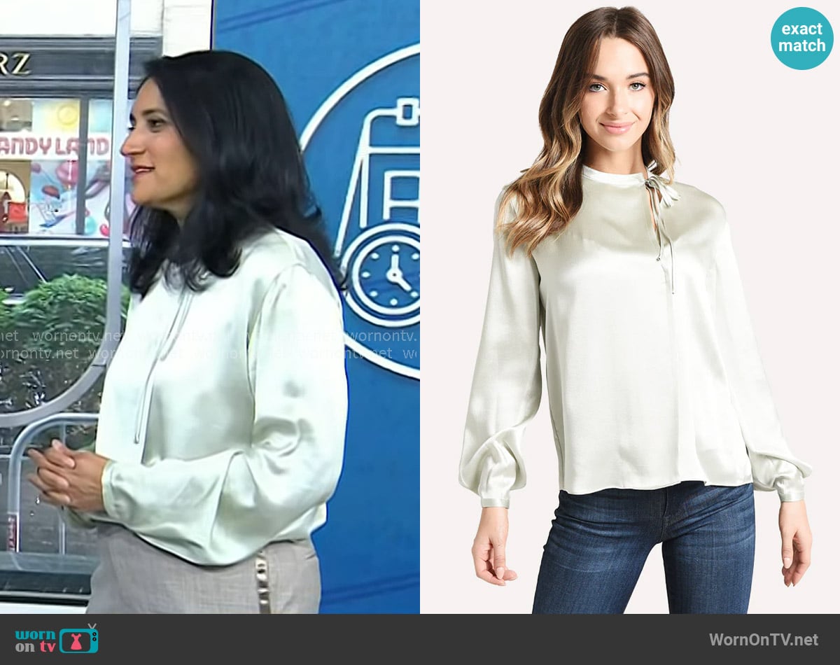 Vince Tie Neck Popover worn by Dr. Kavita Patel on Today