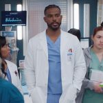 Wes’s blue sneakers on Greys Anatomy