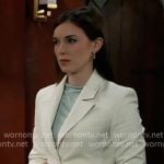 Willow's white suit on General Hospital