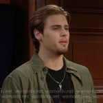 Will's black graphic tee on The Bold and the Beautiful