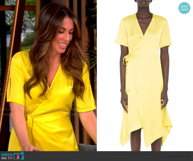 Zadig and Voltaire Reforme Satin Dress worn by Alyssa Farah Griffin on The View
