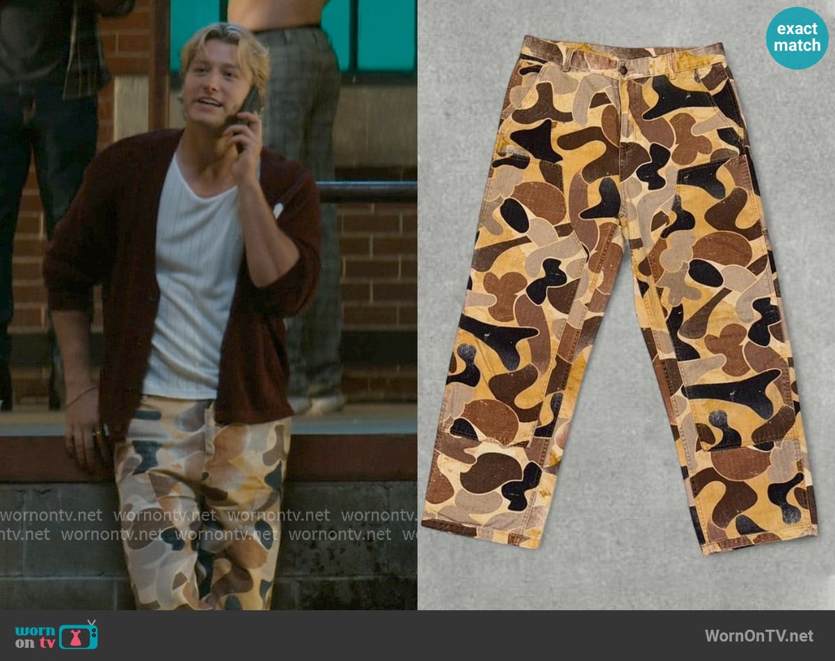 Zara Abstract Camo Trousers worn by Dean Di Laurentis (Stephen Kalyn) on Off Campus