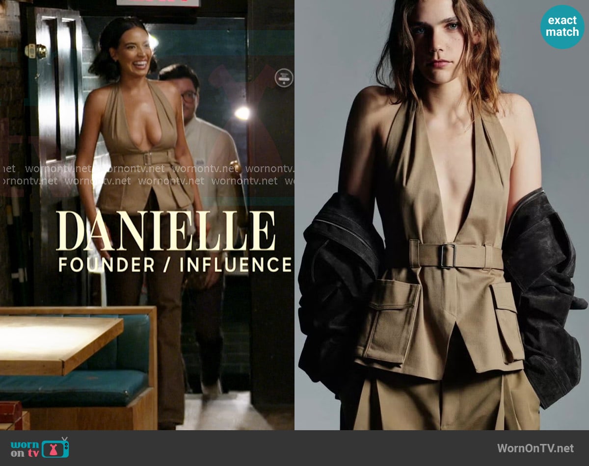 Zara Cargo Top worn by Danielle Olivera on In The City