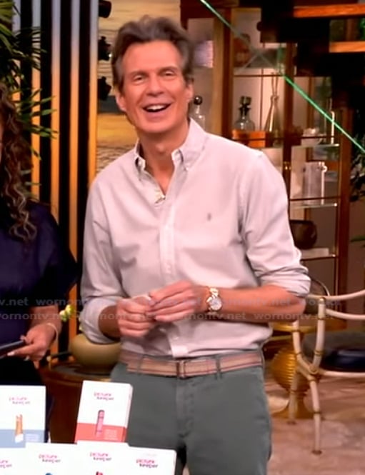 Adam Glassman’s beige button down shirt on The View
