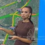 Adelle’s brown mini dress on Today