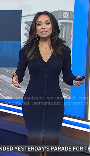 Adelle’s ombre ribbed knit dress on Today