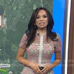 Adelle’s pink embroidered lace dress on Today