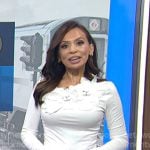 Adelle’s white floral applique top on Today