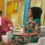 Adriana Diaz’s green floral dress on CBS This Morning