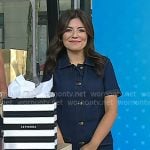 Adrianna’s button front denim dress on Today