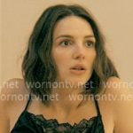 AJ's black lace cami on Not Suitable For Work