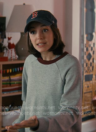 AJ’s grey ringer sweatshirt on Not Suitable For Work