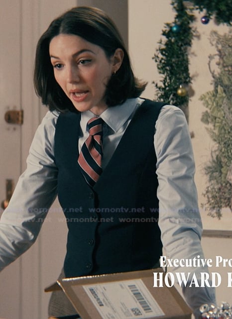AJ’s navy vest on Not Suitable For Work