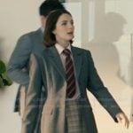 AJ’s plaid mini skirt on Not Suitable For Work