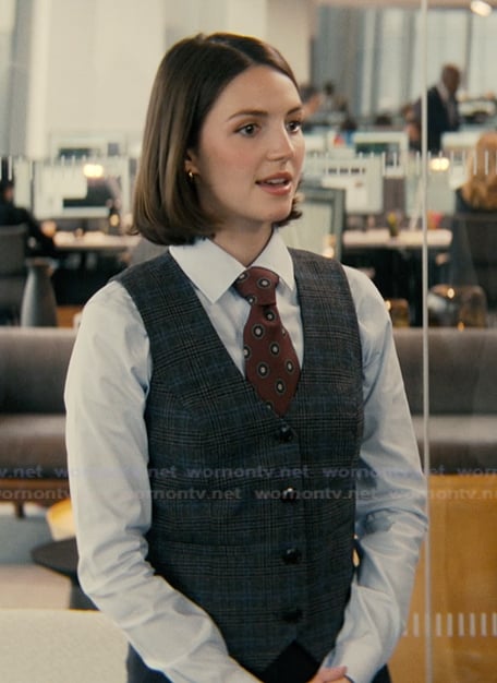 AJ’s plaid vest and blazer on Not Suitable For Work