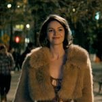 AJ’s sequin mini dress and fur jacket on Not Suitable For Work