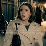 AJ's trench coat and Coach bag on Not Suitable For Work