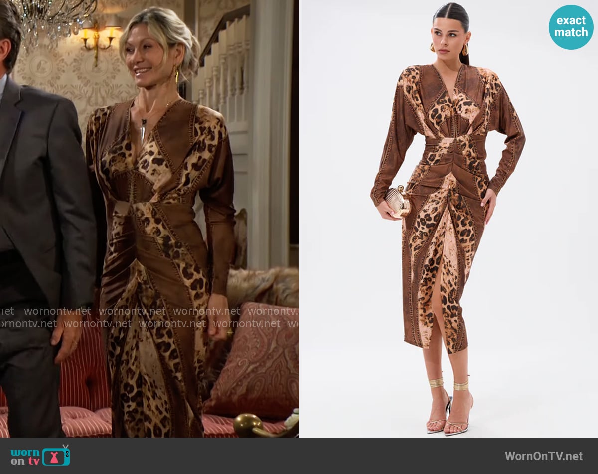 Akira Lots Of Love To Give Midi Dress worn by Patty Williams (Stacy Haiduk) on The Young and the Restless