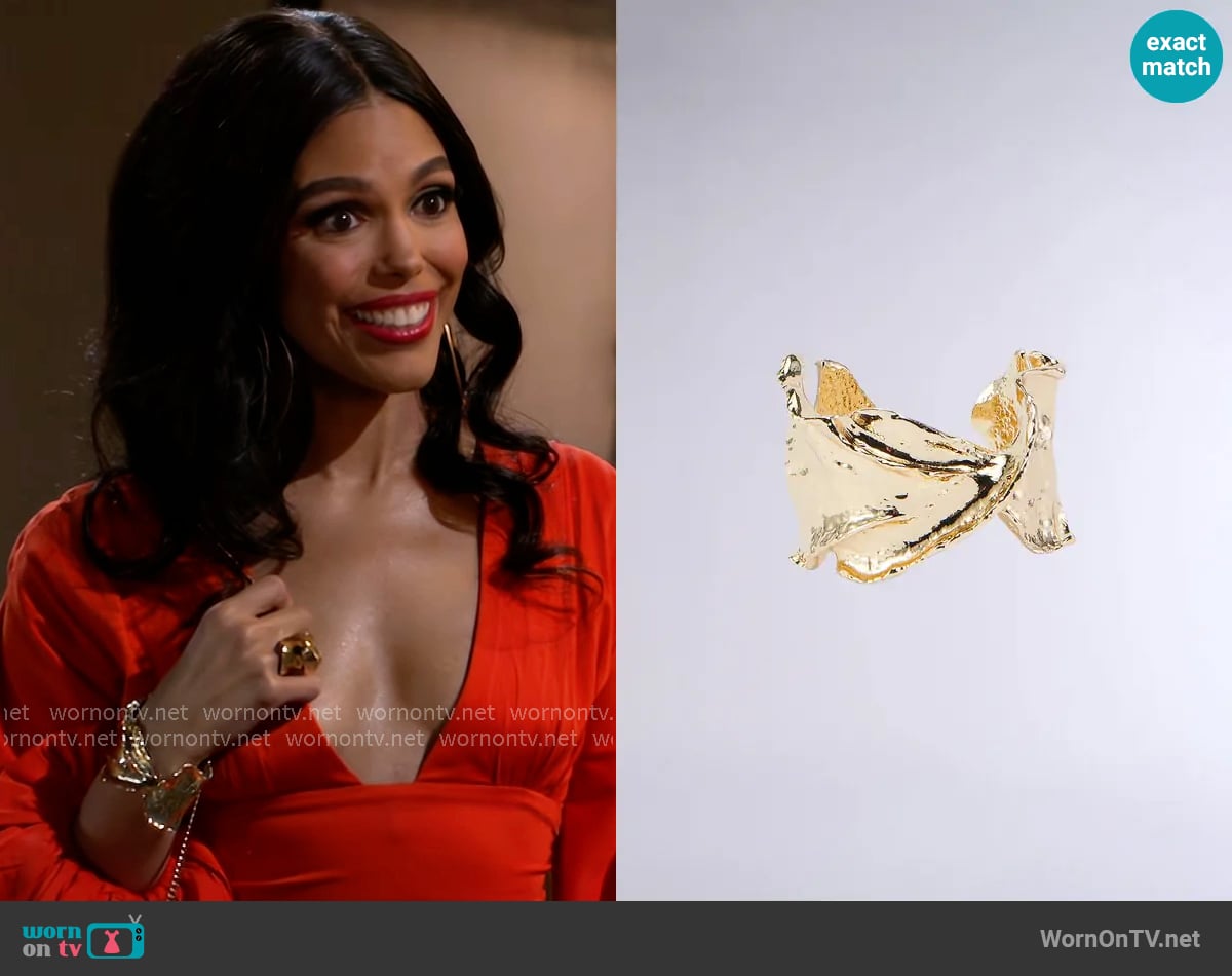Akira True Vibes Cuff Bracelet worn by Dani Dupree (Karla Mosley) on Beyond the Gates